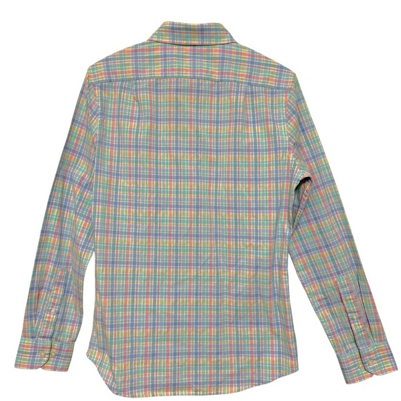 Goodfellow & Co Pastel Blue Multi Slim Northrop Casual Button Down Shirt Size S - Picture 3 of 7